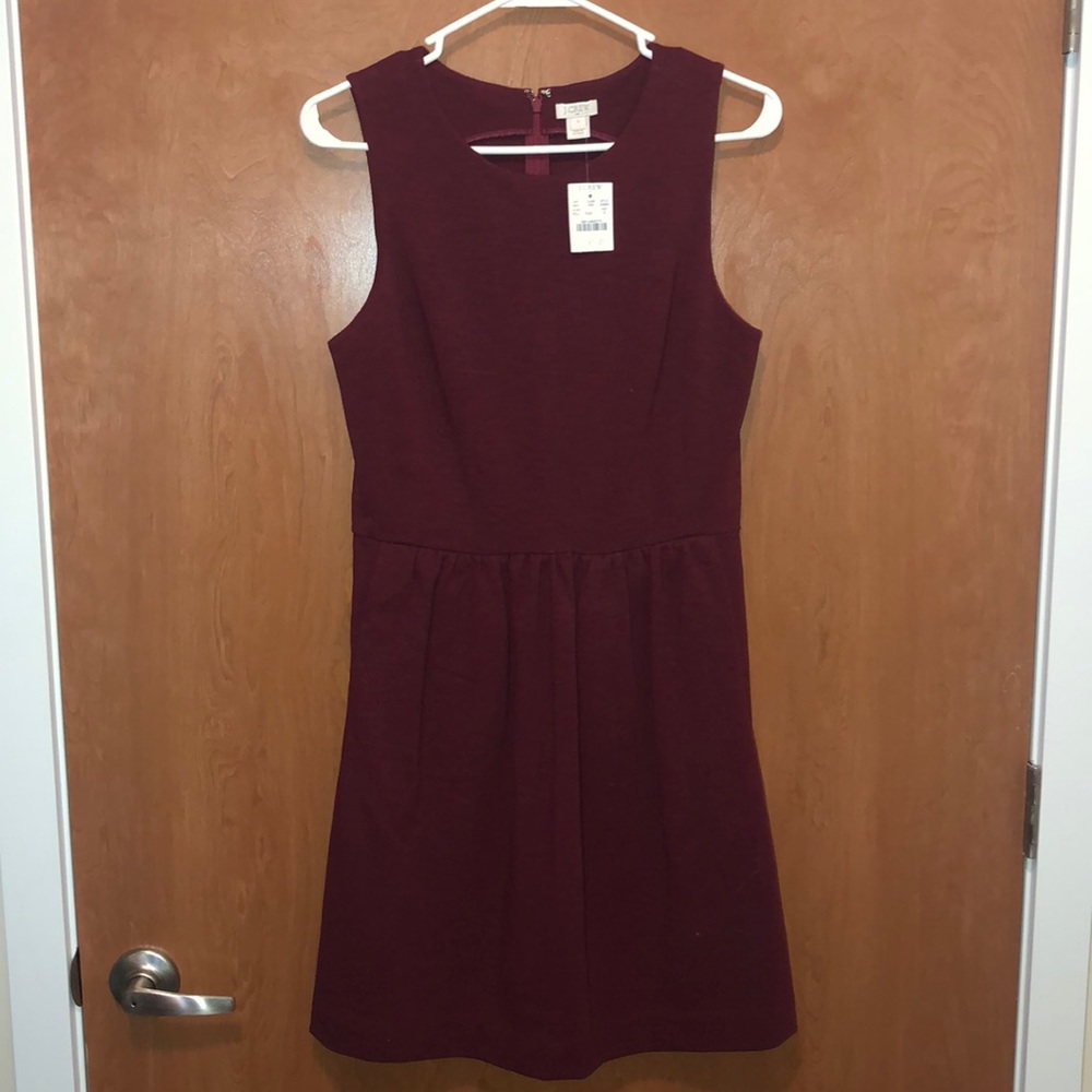 JCREW maroon dress